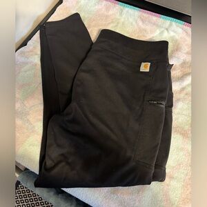 Carhartt Black Jogger Pants with Zip Pocket